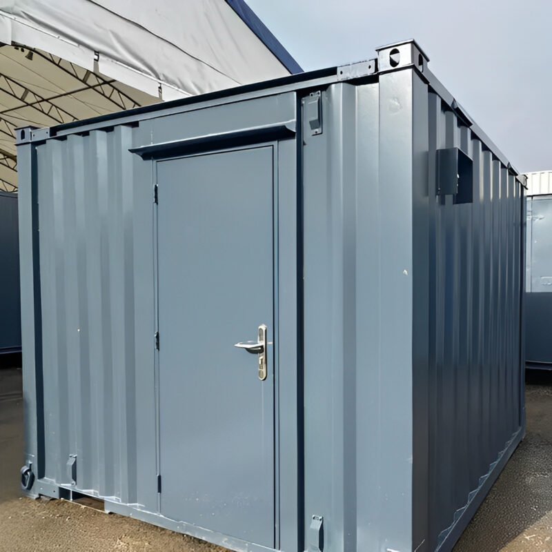 10 Fuß × 8 Fuß großer Seecontainer als Büro | Tragbares vandalensicheres Gebäude – Bild 2