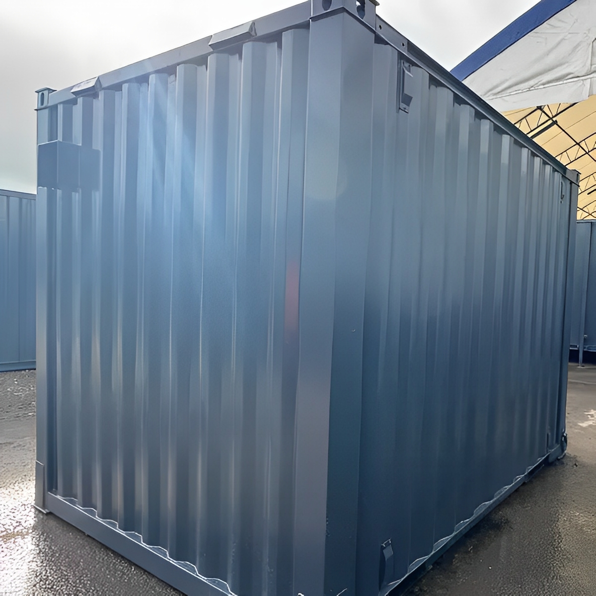 10 Fuß × 8 Fuß großer Seecontainer als Büro | Tragbares vandalensicheres Gebäude – Bild 7