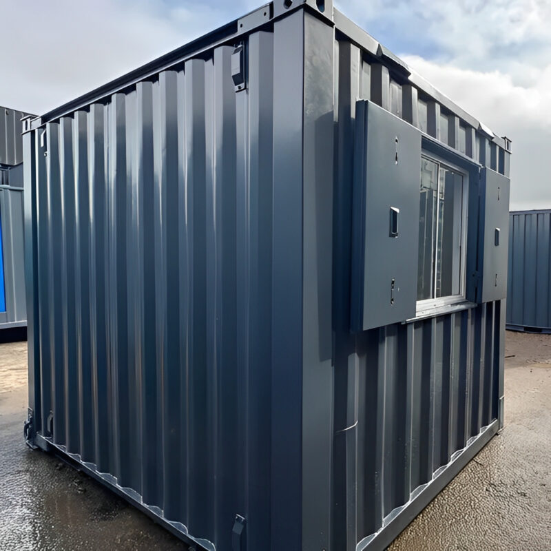 10 Fuß × 8 Fuß großer Seecontainer als Büro | Tragbares vandalensicheres Gebäude – Bild 6