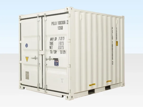 10 Fuß x 8 Fuß Einweg Seecontainer, weiß