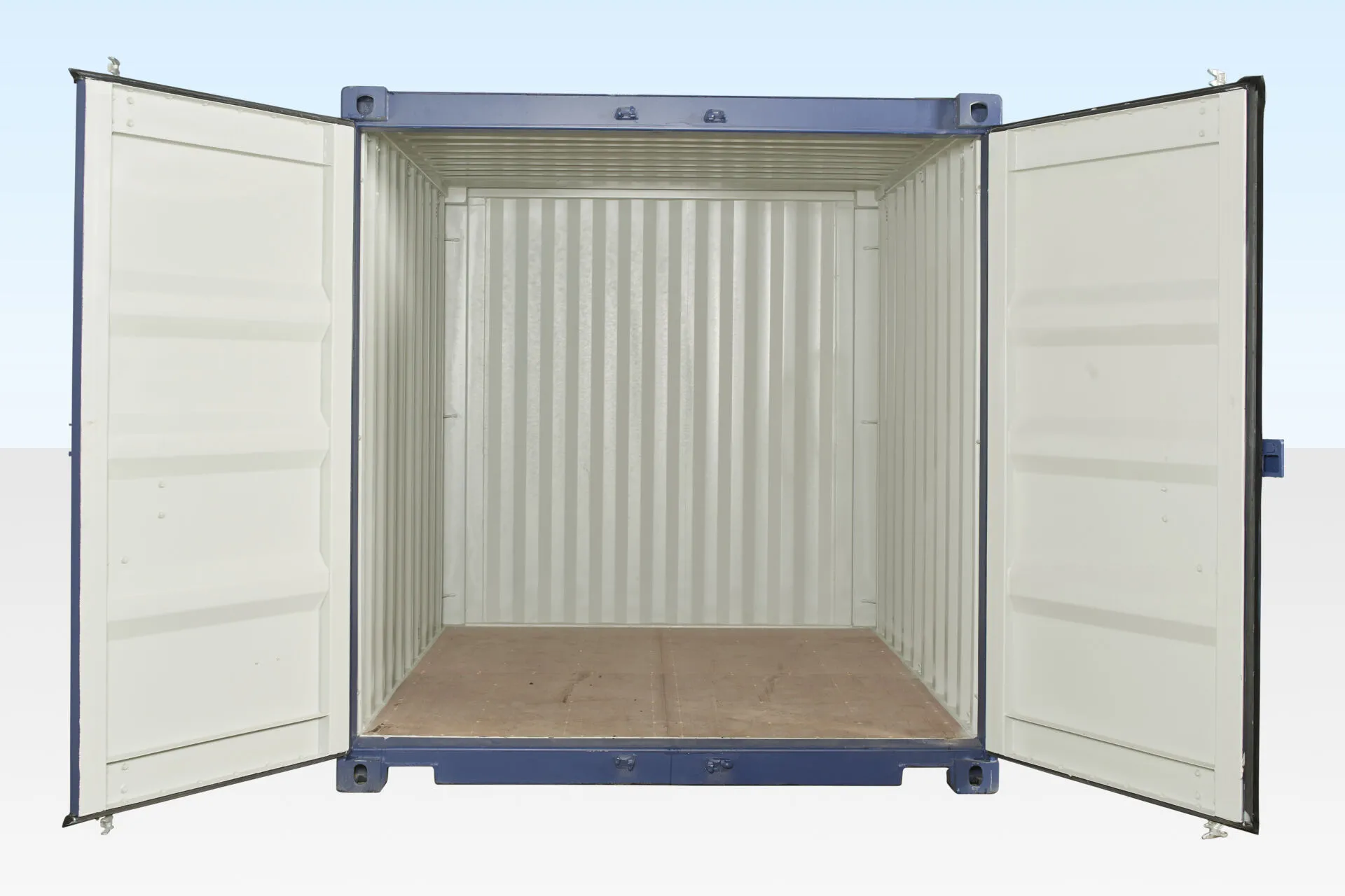 10 Fuß x 8 Fuß Einweg-Seecontainer – Blau – Bild 4