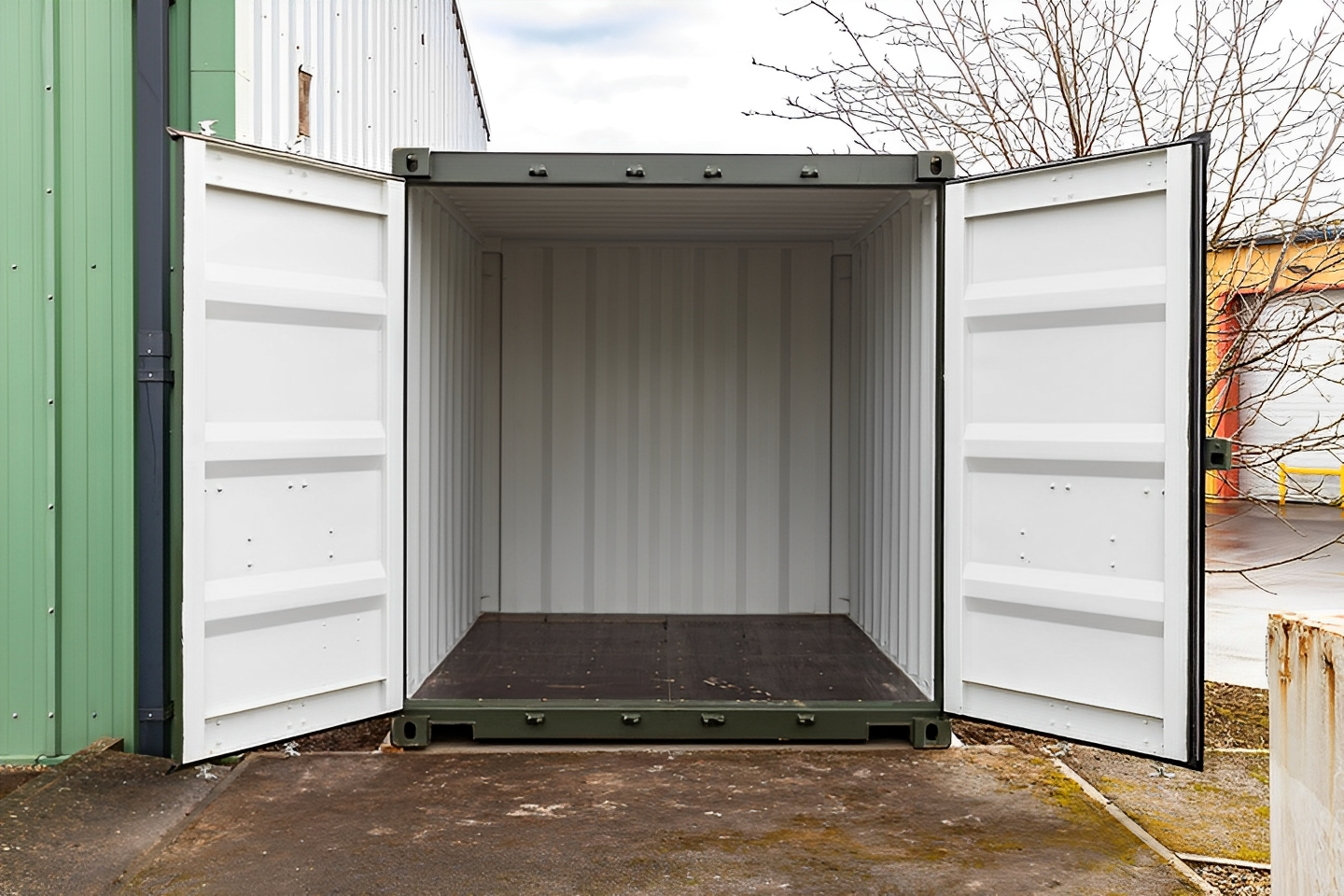 10 Fuß x 8 Fuß großer Seecontainer, Einweg-Grün – Bild 6