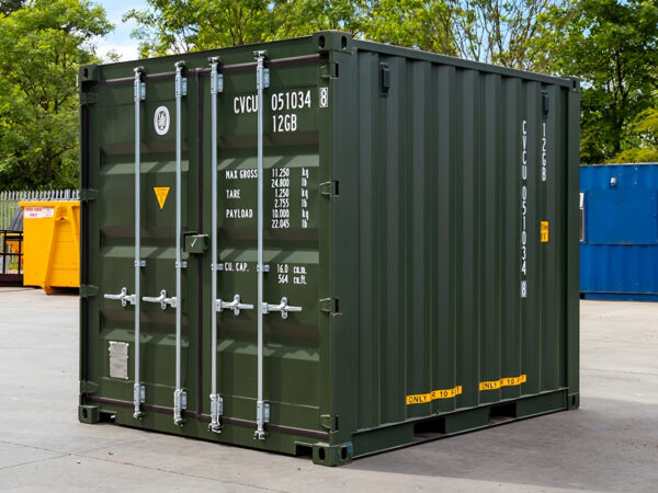 10 Fuß x 8 Fuß großer Seecontainer, Einweg-Grün