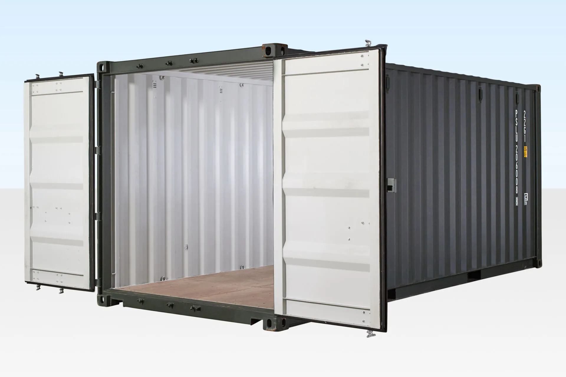 20 Fuß Einweg Seecontainer – Dunkelgrün – Bild 7