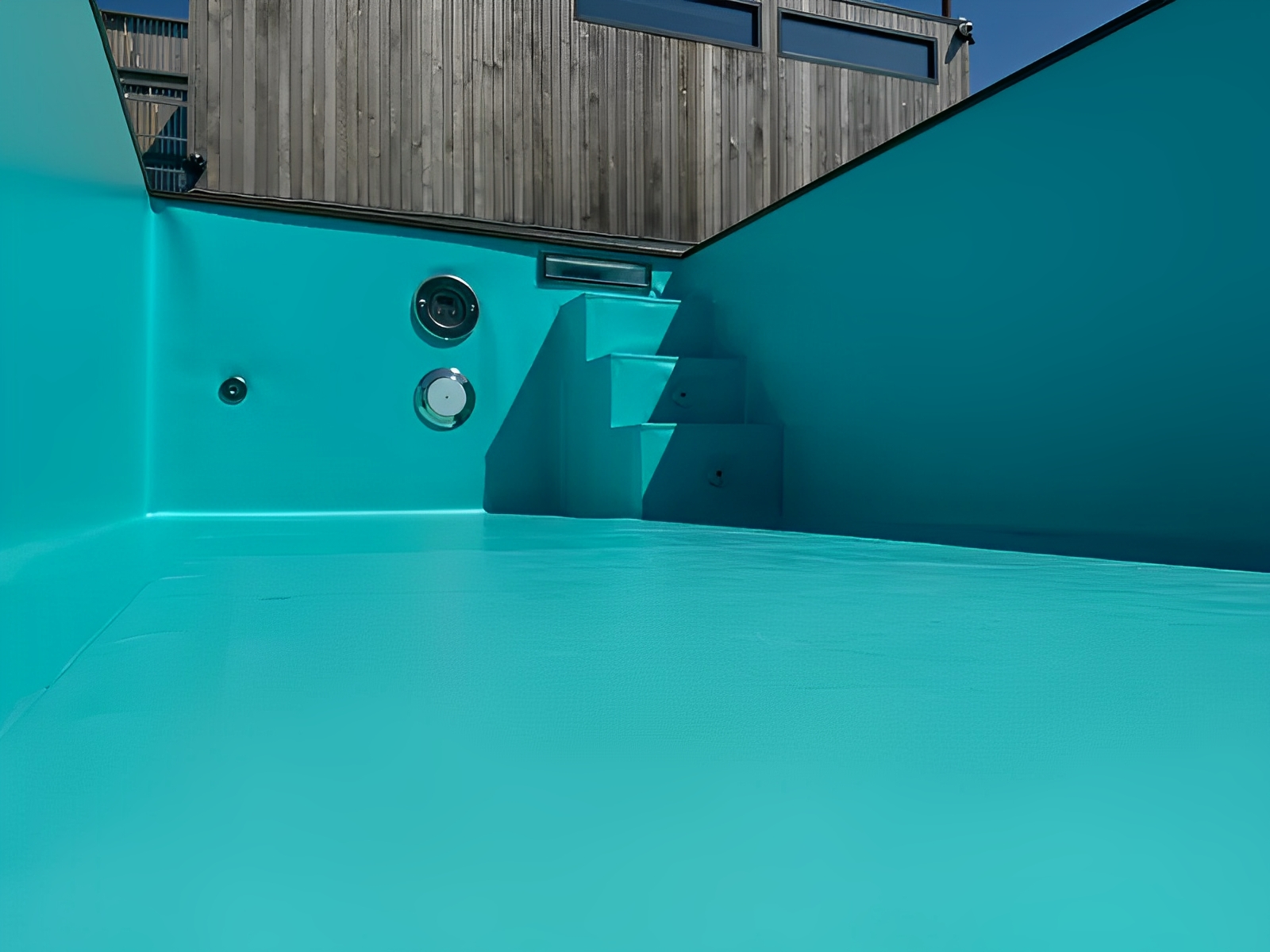 20 Fuß Containerpool | Karibikblauer Außenpool – Bild 9