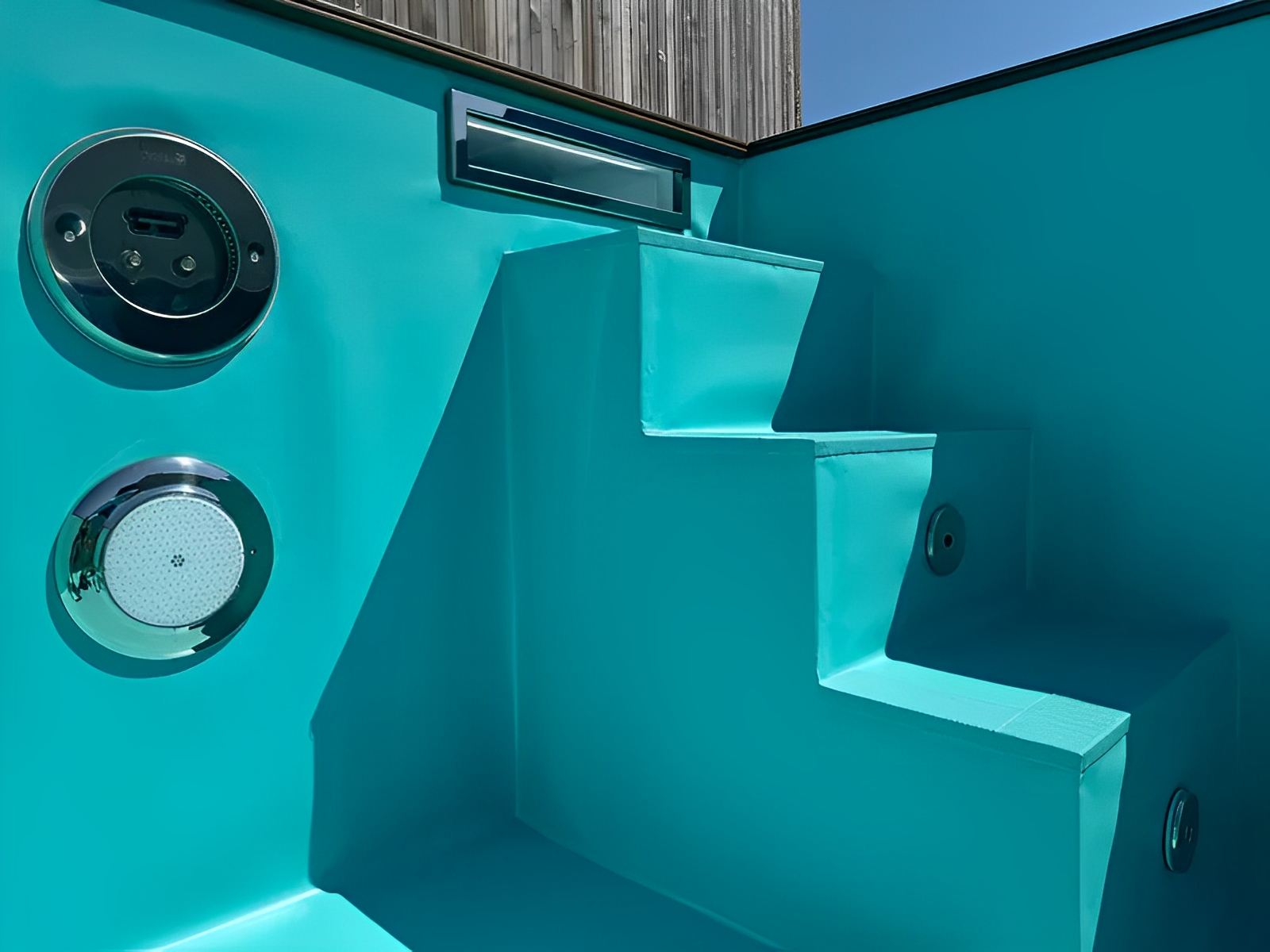 20 Fuß Containerpool | Karibikblauer Außenpool – Bild 10