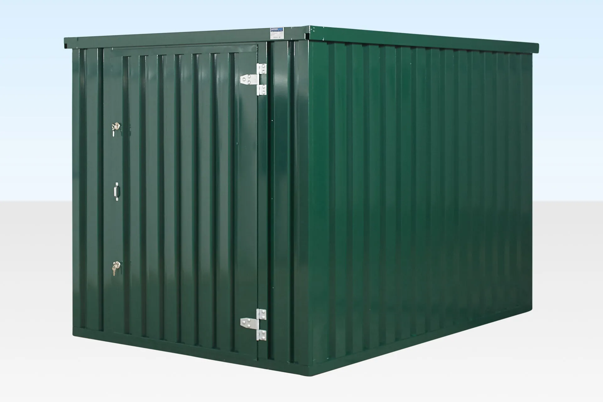 3 m x 2,1 m flach verpackter Lagercontainer