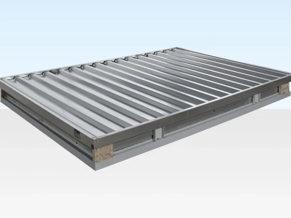 3 mx 2,1 m Flach verpackter Lagercontainer – verzinkt
