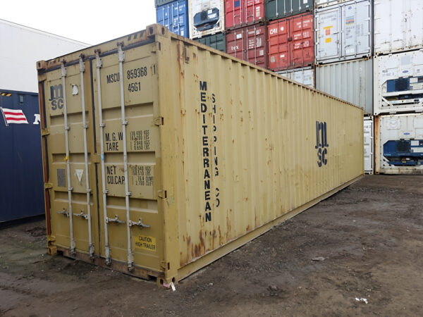 40 Fuß x 8 Fuß gebrauchter High-Cube Seecontainer