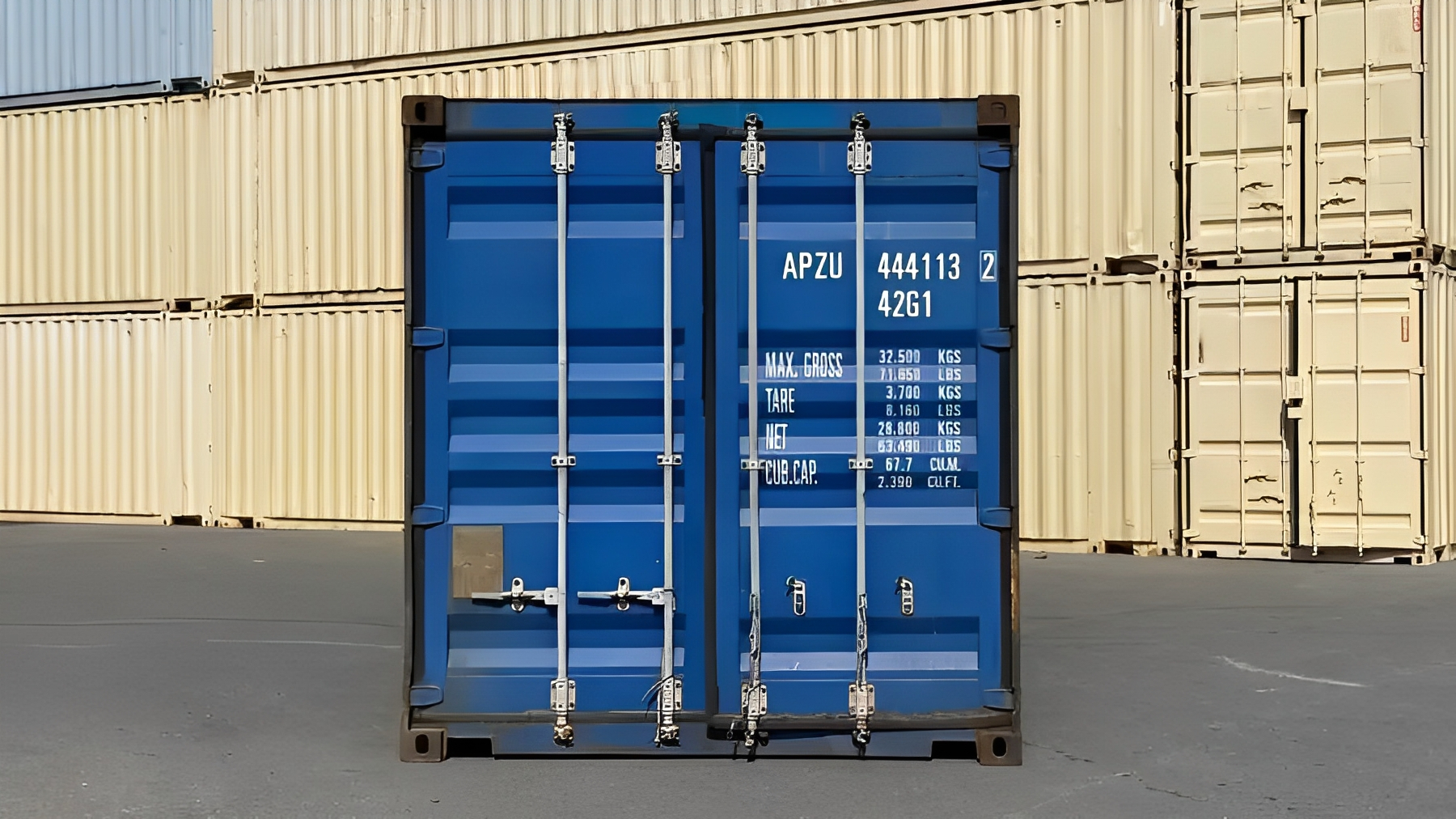 40 Fuß x 8 Fuß großer gebrauchter Seecontainer – Standard – Bild 2