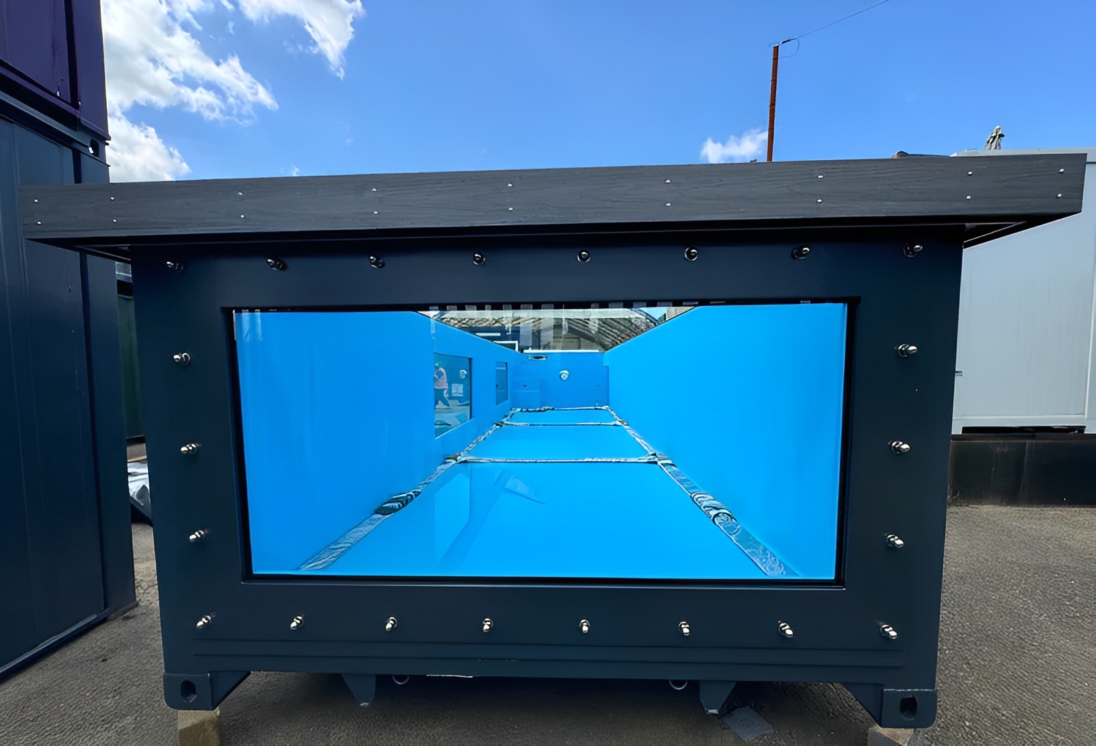 12 m / 40 Fuß großer tragbarer Container Schwimmpool | Idealer Außenpool – Bild 3