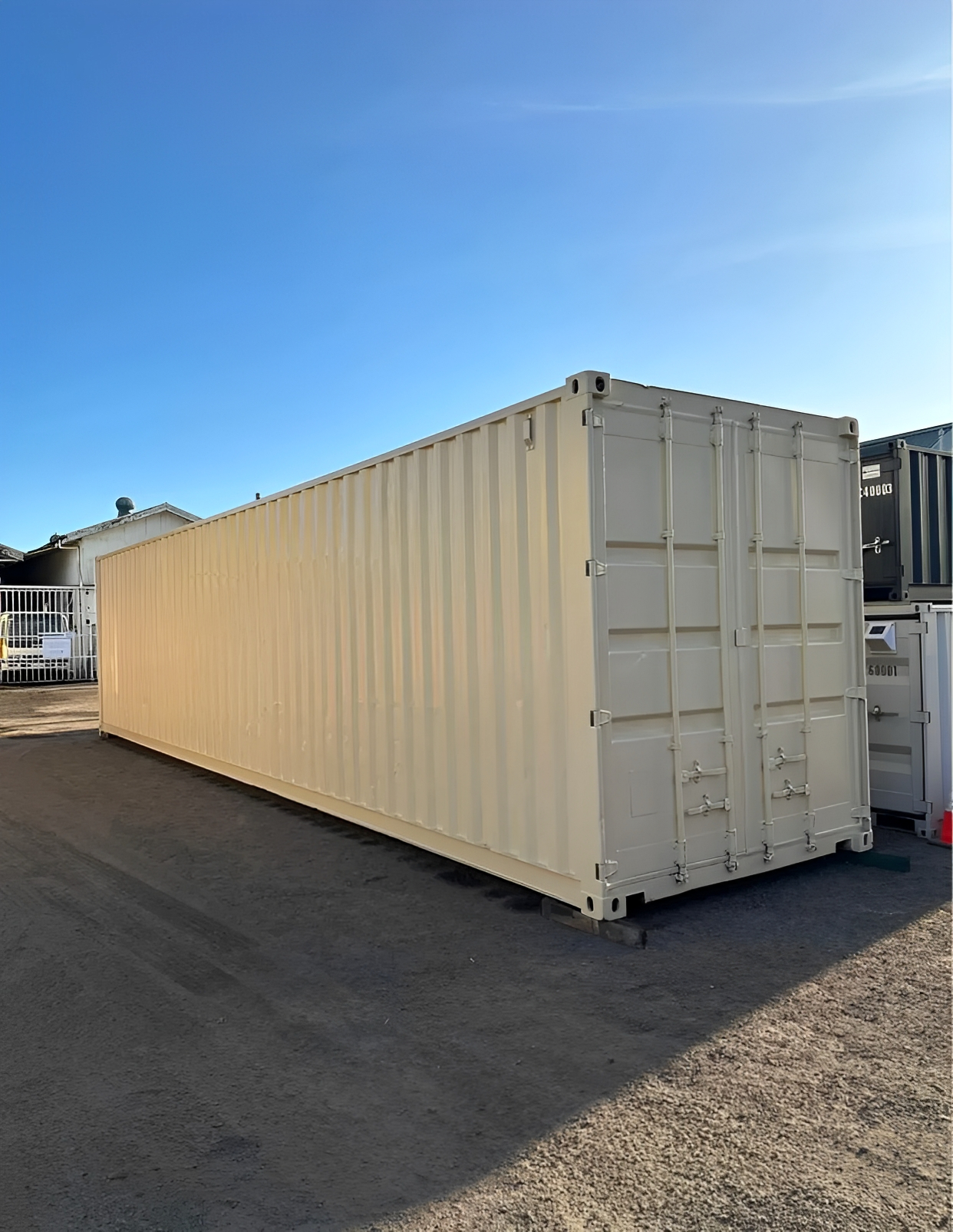 40 Fuß x 8 Fuß großer Seecontainer mit Rolltor – Bild 2