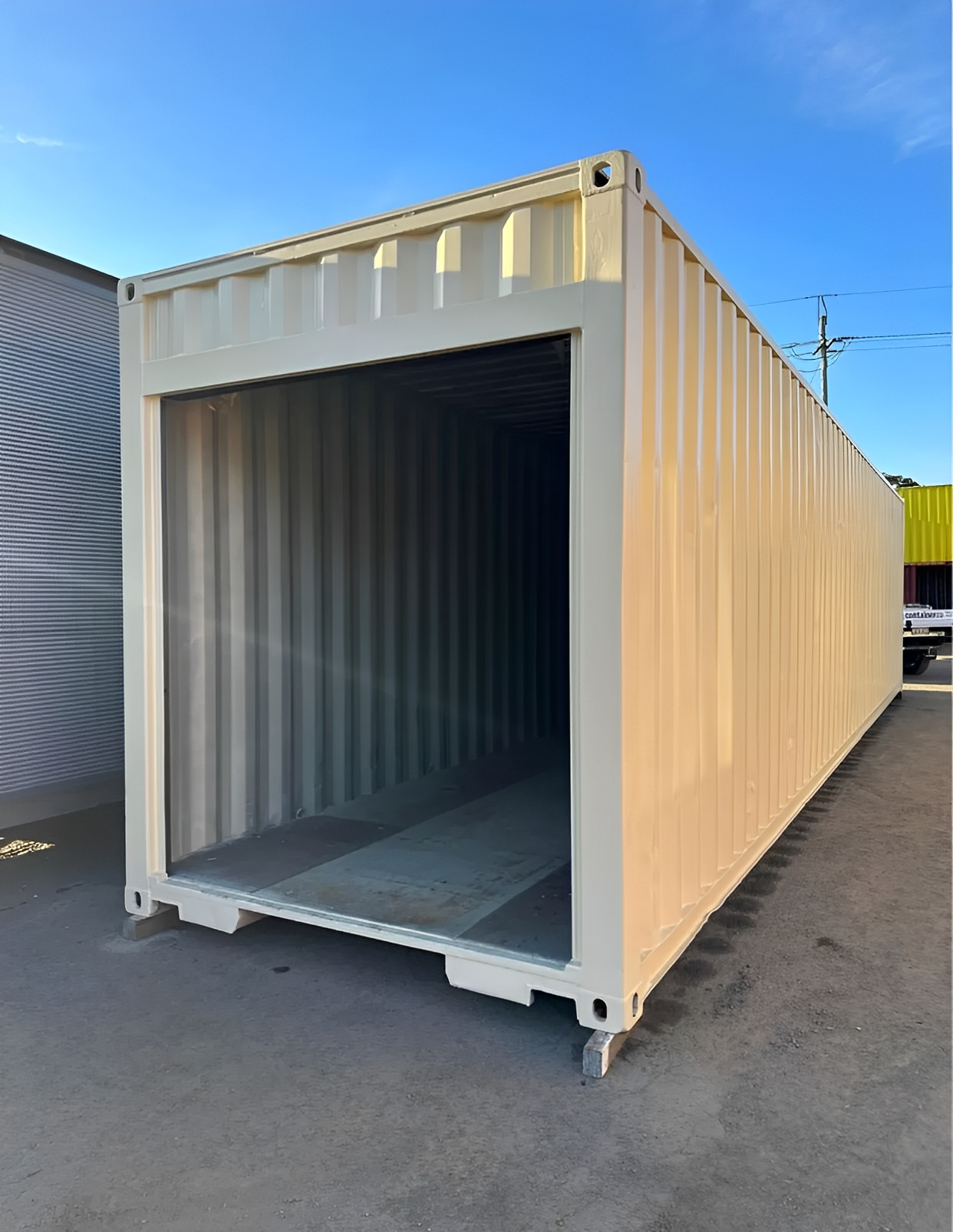 40 Fuß x 8 Fuß großer Seecontainer mit Rolltor – Bild 3