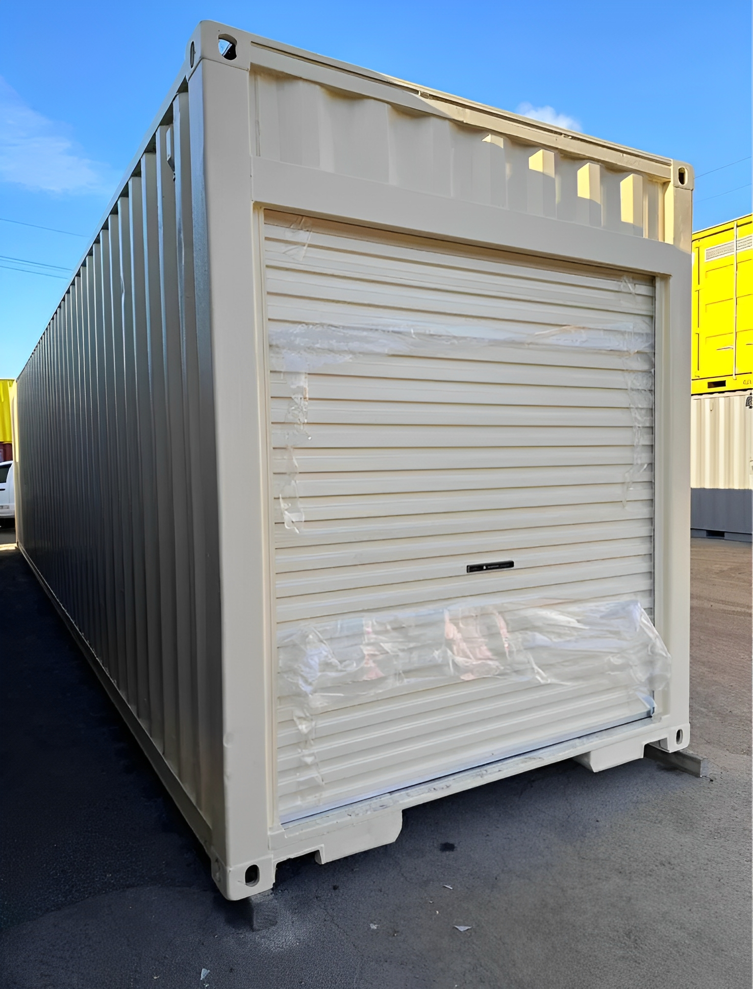 40 Fuß x 8 Fuß großer Seecontainer mit Rolltor