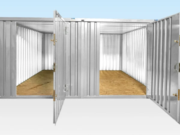 3 m x 4,2 m seitlich verbundenes Flachverpackungs-Containerbündel (verzinkt)
