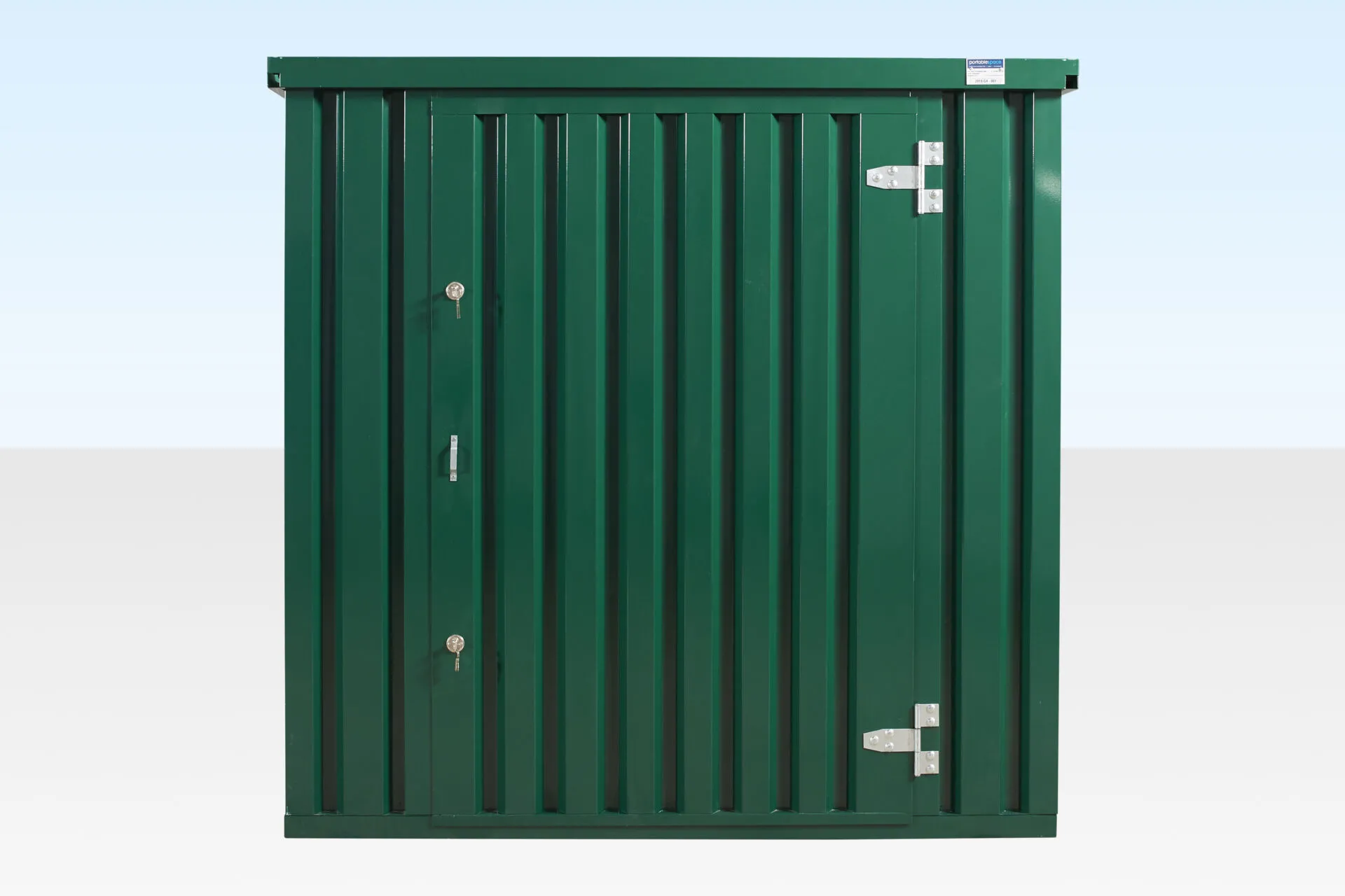 4 m x 2,1 m Pulverbeschichtete, flach verpackte Lagerbox – Bild 4