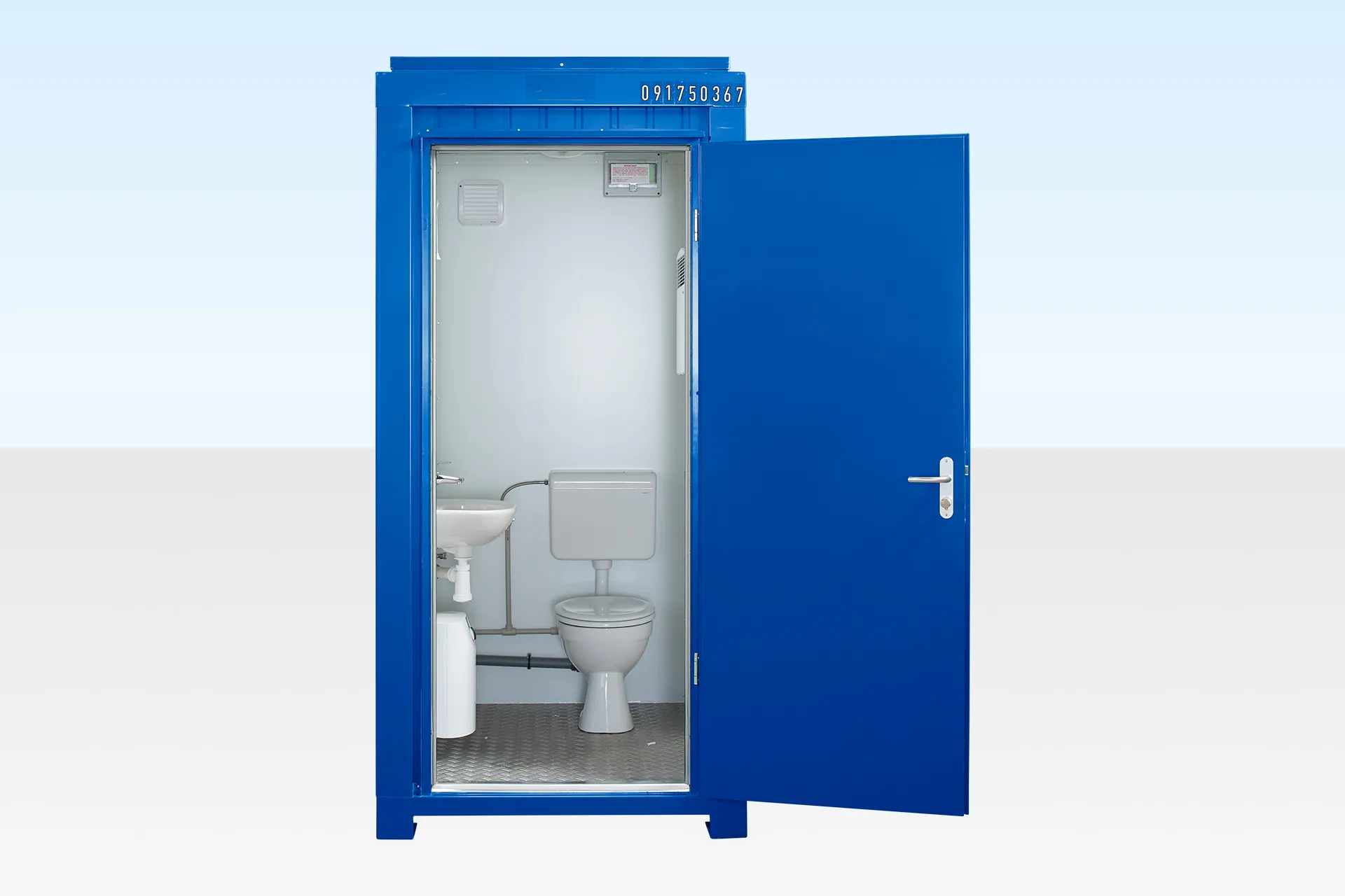 5 Fuß x 4 Fuß Einzel-WC mit Wasseranschluss (Blau)