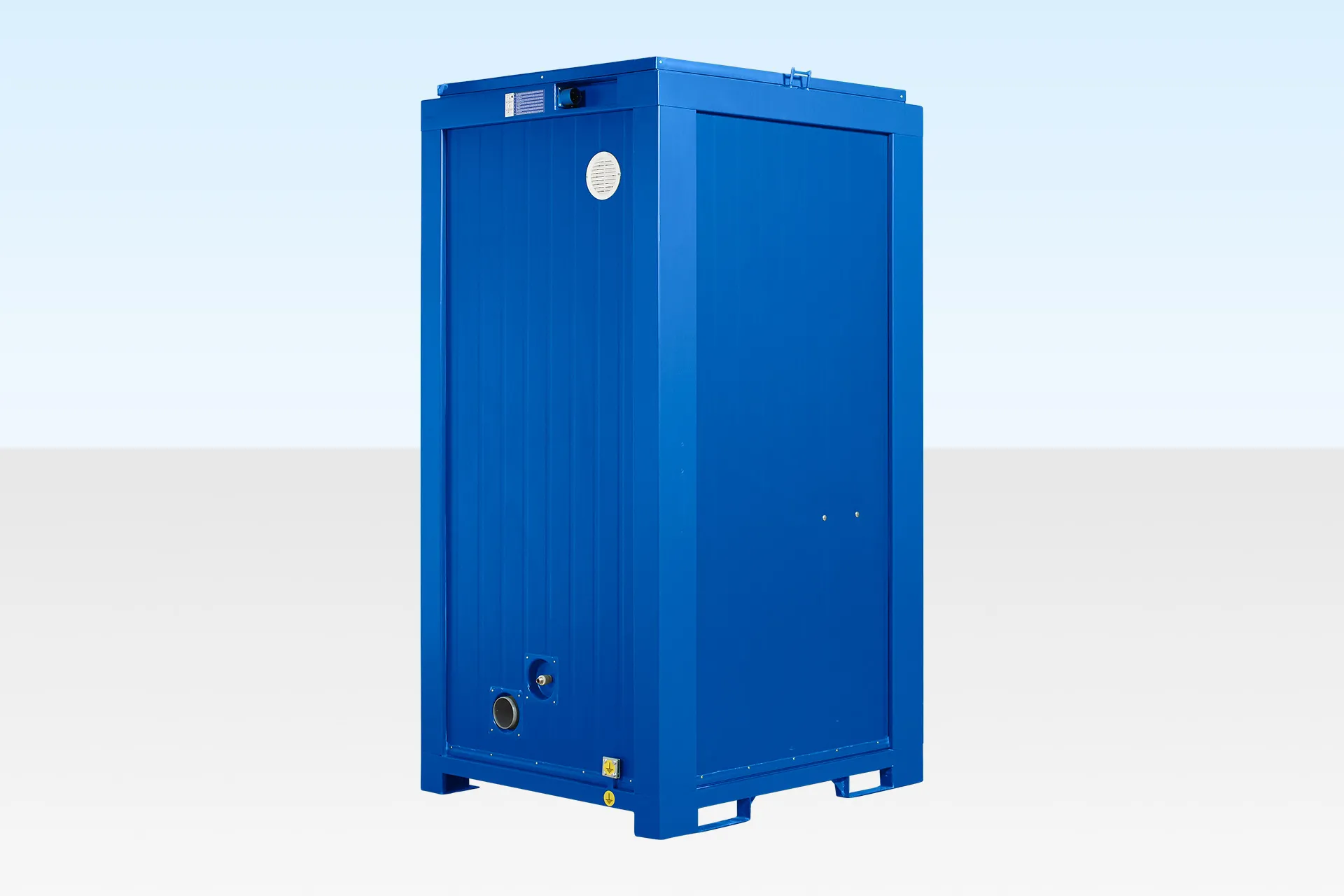 5 Fuß x 4 Fuß Einzel-WC mit Wasseranschluss (Blau) – Bild 3