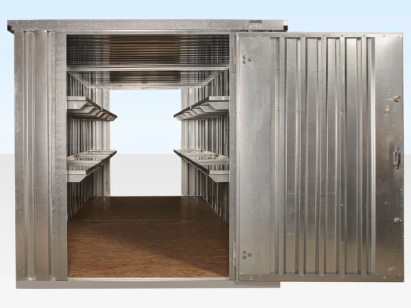 6 m x 2,1 m Endverknüpftes, flach verpacktes Containerbündel (verzinkt)