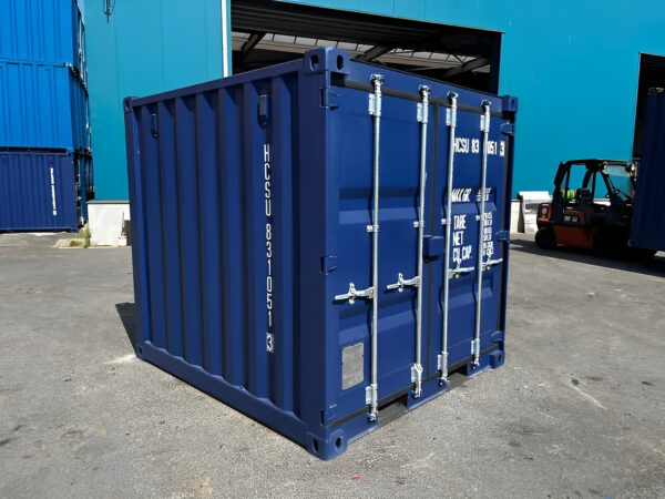 8 Fuß Einweg Seecontainer, blau