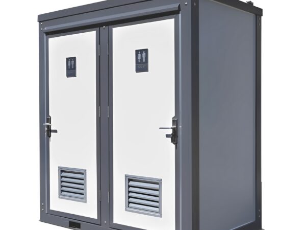 Tragbare Doppeltoilette und Badezimmer (Mobile Toilette mit Waschbecken, 110 V)
