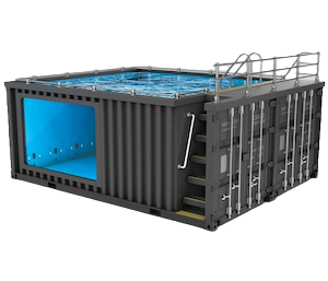 Pools aus Containern